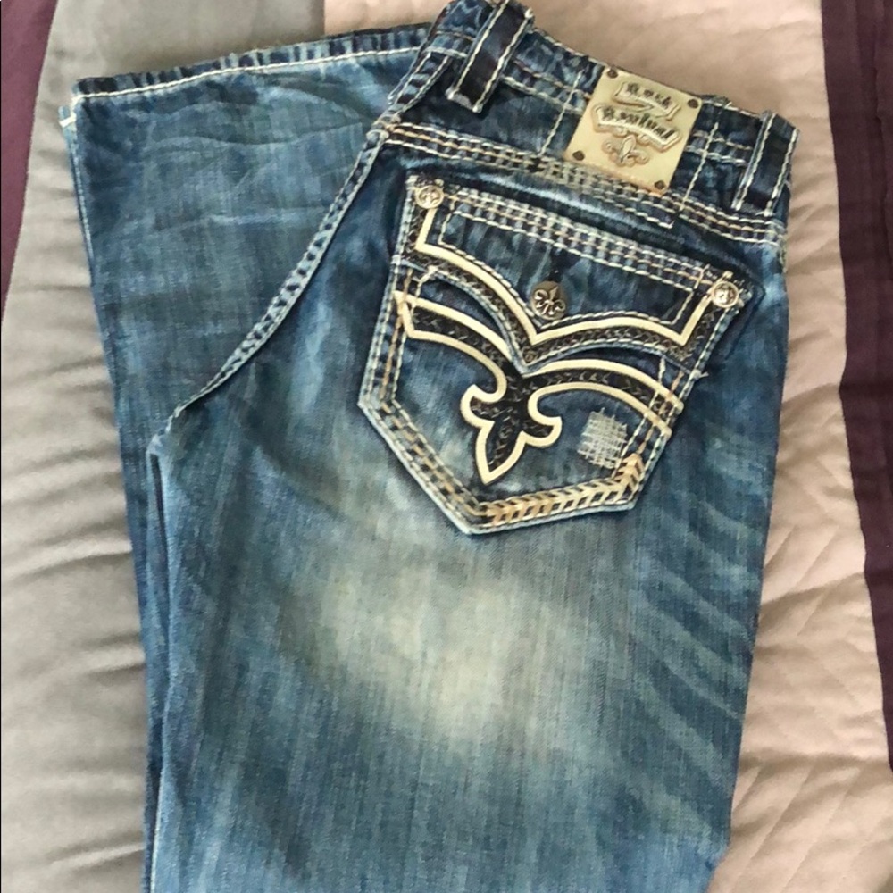 Men’s Rock Revival Triton Boot Jeans